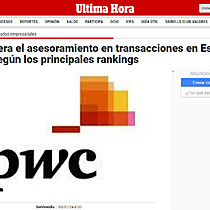 PwC lidera el asesoramiento en transacciones en Espaa en 2023, segn los principales rankings